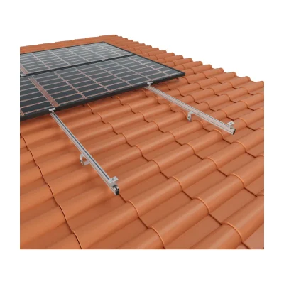 Kit Estructura Sunfer Coplanar Teja Salvatejas para 2 Paneles Solares 02V - CuencaSolar