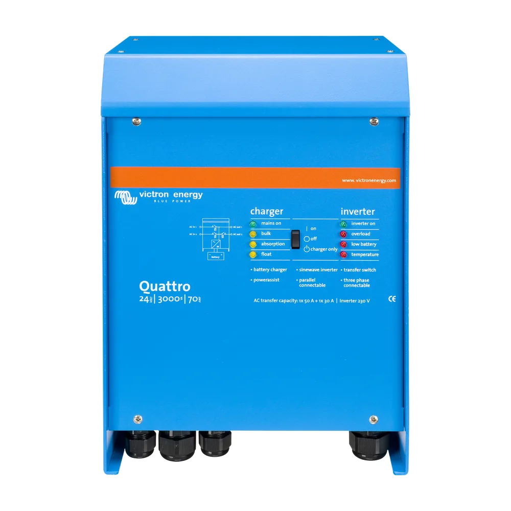 Inversor Cargador Victron Quattro 24/3000/70-50/50 - CuencaSolar