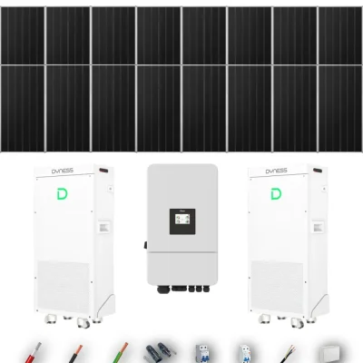 Kit Solar Aislada Deye 10kW 16xPanel Solar Aiko 665Wp 2xBatería Dyness 16kWh 16 Paneles - CuencaSolar