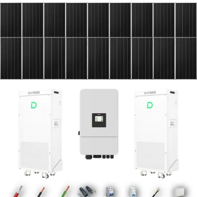Kit Solar Aislada Deye 10kW 16xPanel Solar Aiko 665Wp 2xBatería Dyness 16kWh 18 Paneles - CuencaSolar