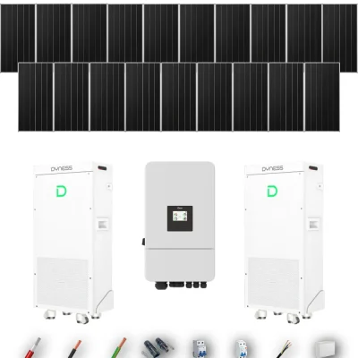 Kit Solar Aislada Deye 10kW 16xPanel Solar Aiko 665Wp 2xBatería Dyness 16kWh 19 Paneles - CuencaSolar