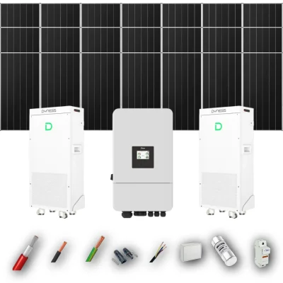 Kit Solar Aislada Deye 12kW 21xPanel Solar Aiko 665Wp 2xBatería Dyness 16kWh 21 Paneles - CuencaSolar