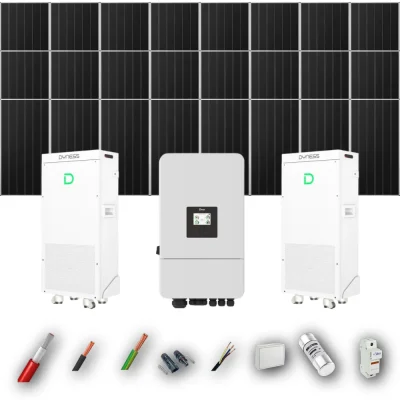 Kit Solar Aislada Deye 12kW 21xPanel Solar Aiko 665Wp 2xBatería Dyness 16kWh 24 Paneles - CuencaSolar