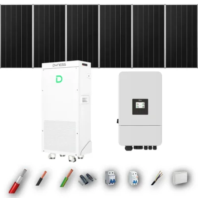 Kit Solar Aislada Deye 5kW 4xPanel Solar Aiko 665Wp Batería Dyness 16kWh 6 Paneles - CuencaSolar