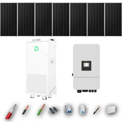 Kit Solar Aislada Deye 5kW 4xPanel Solar Aiko 665Wp Batería Dyness 16kWh 7 Paneles - CuencaSolar