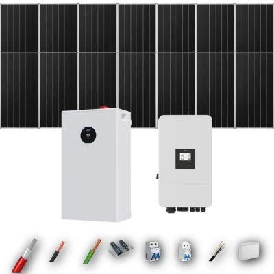 Kit Solar Aislada Deye 8kW 12xPanel Solar Aiko 665Wp Batería Deye 16kWh 14 Paneles - CuencaSolar