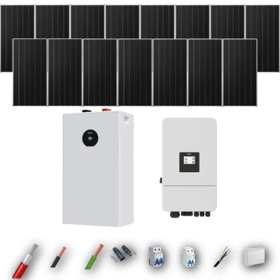Kit Solar Aislada Deye 8kW 12xPanel Solar Aiko 665Wp Batería Deye 16kWh 15 Paneles - CuencaSolar