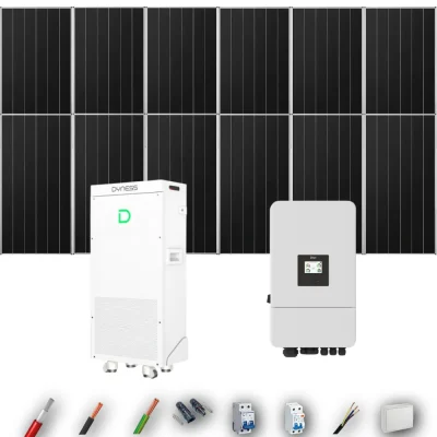Kit Solar Aislada Deye 8kW 12xPanel Solar Aiko 665Wp Batería Dyness 16kWh 12 Paneles - CuencaSolar
