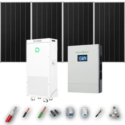 Kit Solar Aislada MasterPower 6kW 4xPanel Solar Aiko 665Wp Batería Dyness 16kWh 4 Paneles - CuencaSolar