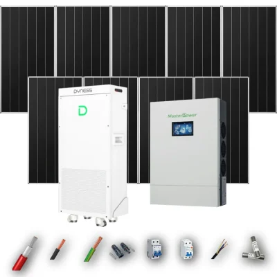 Kit Solar Aislada MasterPower 6kW 4xPanel Solar Aiko 665Wp Batería Dyness 16kWh 9 Paneles - CuencaSolar