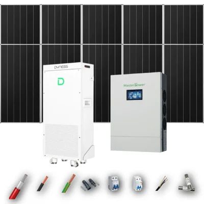 Kit Solar Aislada MasterPower 6kW 4xPanel Solar Aiko 665Wp Batería Dyness 16kWh 10 Paneles - CuencaSolar