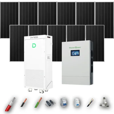 Kit Solar Aislada MasterPower 6kW 4xPanel Solar Aiko 665Wp Batería Dyness 16kWh 11 Paneles - CuencaSolar
