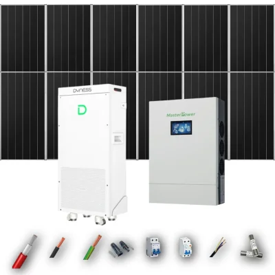Kit Solar Aislada MasterPower 6kW 4xPanel Solar Aiko 665Wp Batería Dyness 16kWh 12 Paneles - CuencaSolar