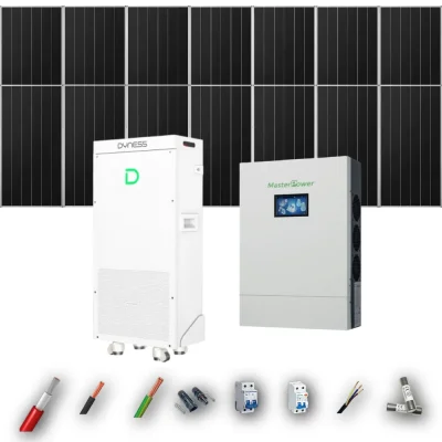 Kit Solar Aislada MasterPower 6kW 4xPanel Solar Aiko 665Wp Batería Dyness 16kWh 14 Paneles - CuencaSolar