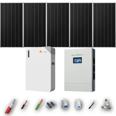 Kit Solar Aislada MasterPower 6kW 4xPanel Solar Aiko 665Wp Batería Felicity 11,8kWh 5 Paneles - CuencaSolar