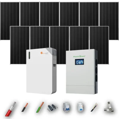 Kit Solar Aislada MasterPower 6kW 4xPanel Solar Aiko 665Wp Batería Felicity 11,8kWh 11 Paneles - CuencaSolar