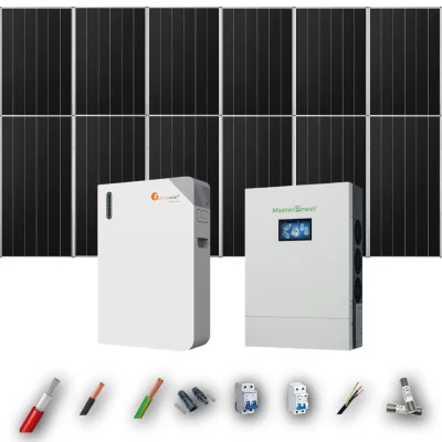 Kit Solar Aislada MasterPower 6kW 4xPanel Solar Aiko 665Wp Batería Felicity 11,8kWh 12 Paneles - CuencaSolar