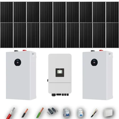 Kit Solar Autoconsumo Deye 10kW 16xPanel Solar Aiko 665Wp 2xBatería Deye 16kWh 18 Paneles - CuencaSolar