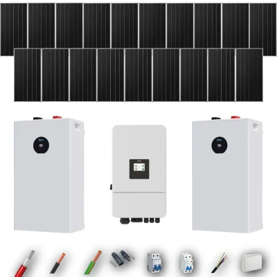 Kit Solar Autoconsumo Deye 10kW 16xPanel Solar Aiko 665Wp 2xBatería Deye 16kWh 19 Paneles - CuencaSolar