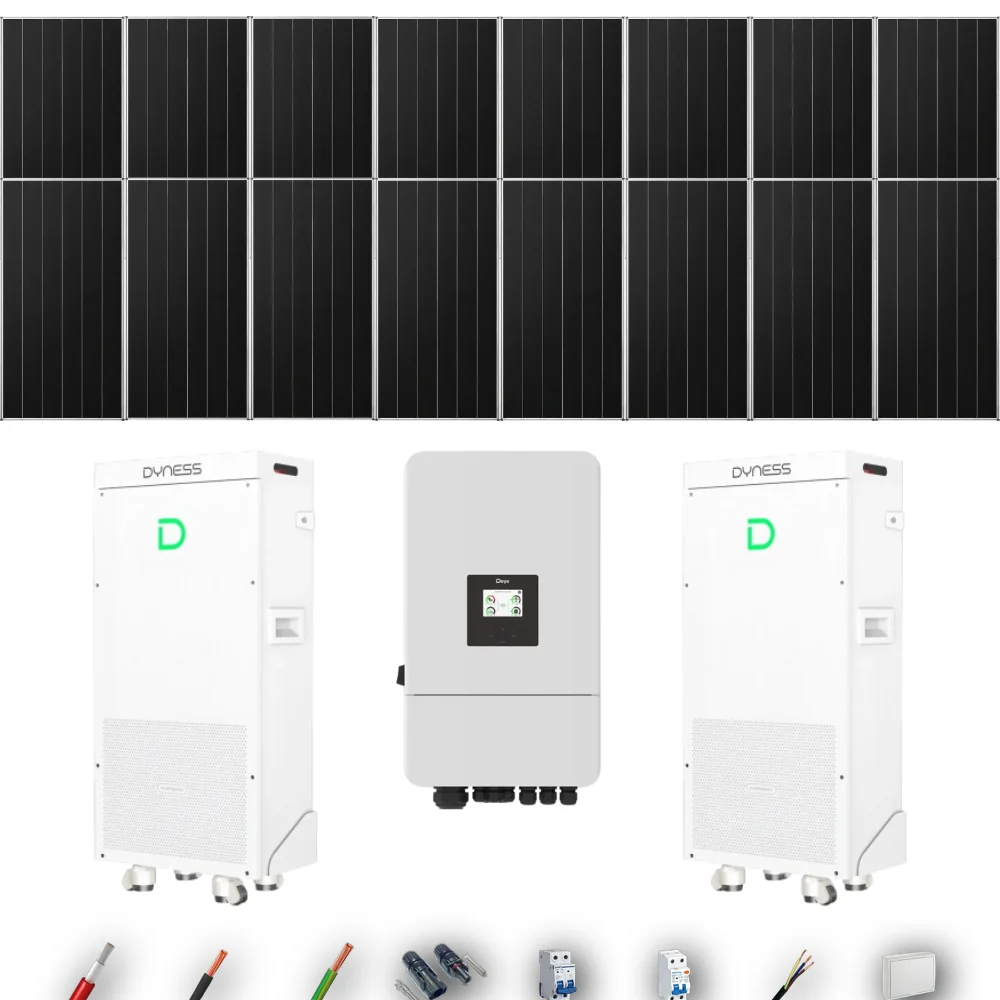 Kit Solar Autoconsumo Deye 10kW 16xPanel Solar Aiko 665Wp 2xBatería Dyness 16kWh 16 Paneles - CuencaSolar