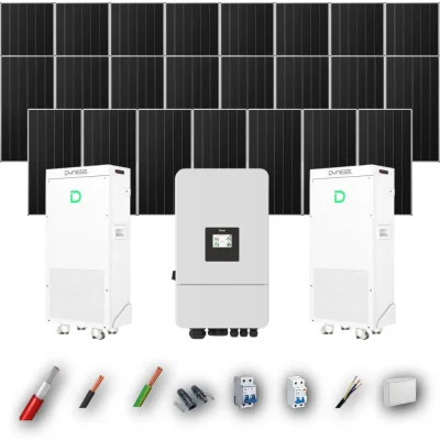 Kit Solar Autoconsumo Deye 12kW 21xPanel Solar Aiko 665Wp 2xBatería Dyness 16kWh 23 Paneles - CuencaSolar