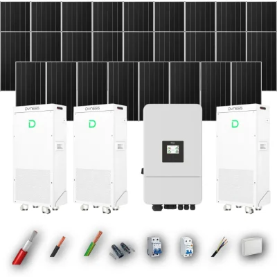 Kit Solar Autoconsumo Deye 16kW 25xPanel Solar Aiko 665Wp 3xBatería Dyness 16kWh 26 Paneles - CuencaSolar