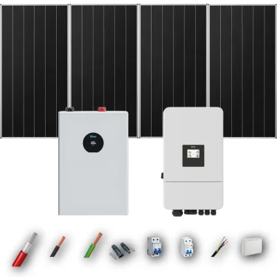 Kit Solar Autoconsumo Deye 5kW 4xPanel Solar Aiko 665Wp Batería Deye 5,12kWh 4 Paneles - CuencaSolar