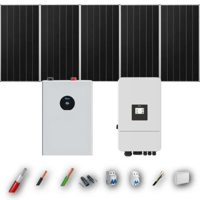Kit Solar Autoconsumo Deye 5kW 4xPanel Solar Aiko 665Wp Batería Deye 5,12kWh 5 Paneles - CuencaSolar