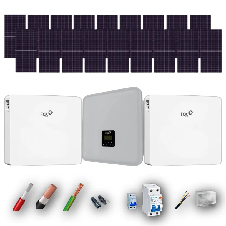 Kit Solar Autoconsumo FOX 10kW 18 Paneles AIKO 615Wp N-Type 2 Baterias FOX 24kWh - CuencaSolar