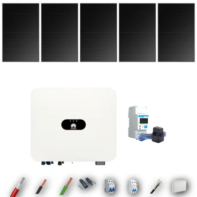 Kit Solar Full Black Autoconsumo Huawei 3kW 4xPanel Solar Longi 475Wp 5 Paneles - CuencaSolar