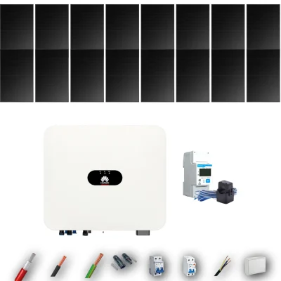 Kit Solar Full Black Autoconsumo Huawei 6kW 16xPanel Solar Longi 475Wp 16 Paneles - CuencaSolar