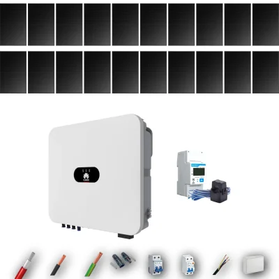 Kit Solar Full Black Autoconsumo Huawei 8kW 20xPanel Solar Hyundai 500Wp 20 Paneles - CuencaSolar