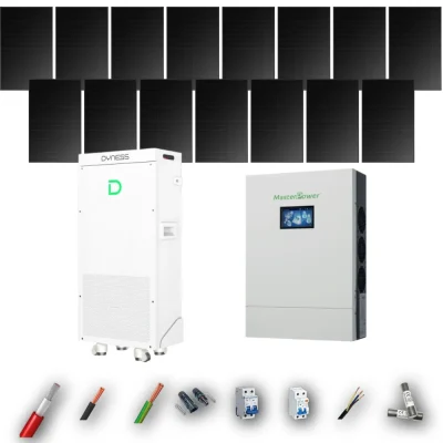 Kit Solar Full Black MasterPower 6kW 4xPanel Solar Hyundai 475Wp Batería Dyness 16kWh 15 Paneles - CuencaSolar