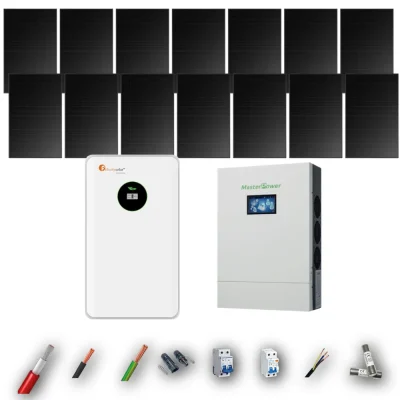 Kit Solar Full Black MasterPower 6kW 4xPanel Solar Hyundai 475Wp Batería Felicity 8,75kWh 14 Paneles - CuencaSolar