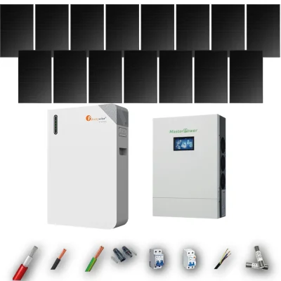 Kit Solar Full Black MasterPower 6kW 4xPanel Solar Hyundai 475Wp Batería Felicity 11,8kWh 15 Paneles - CuencaSolar