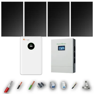 Kit Solar Full Black MasterPower 6kW 4xPanel Solar Hyundai 475Wp Batería Felicity 8,75kWh 4 Paneles - CuencaSolar