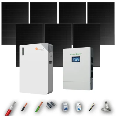 Kit Solar Full Black MasterPower 6kW 4xPanel Solar Hyundai 475Wp Batería Felicity 11,8kWh 7 Paneles - CuencaSolar
