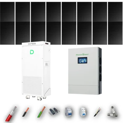 Kit Solar Full Black MasterPower 6kW 4xPanel Solar Longi 475Wp Batería Dyness 16kWh 16 Paneles - CuencaSolar