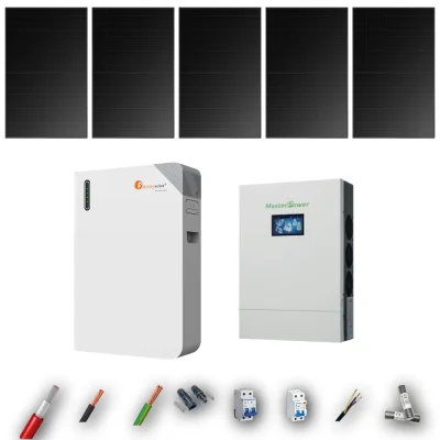Kit Solar Full Black MasterPower 6kW 4xPanel Solar Longi 475Wp Batería Felicity 11,8kWh 5 Paneles - CuencaSolar