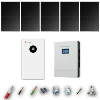 Kit Solar Full Black MasterPower 6kW 4xPanel Solar Longi 475Wp Batería Felicity 8,75kWh 5 Paneles - CuencaSolar