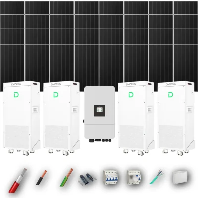 Kit Solar Trifásico Aislada Deye 20kW 31xPanel Solar Aiko 665Wp 4xBatería Dyness 16kWh 32 Paneles - CuencaSolar