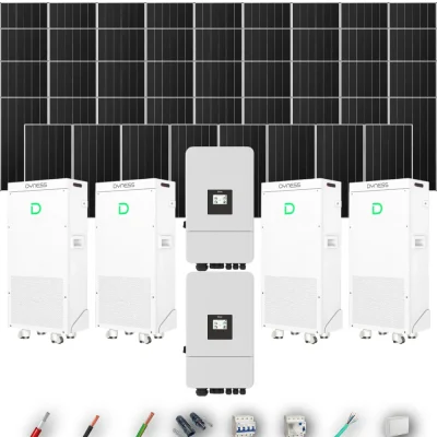 Kit Solar Trifásico Aislada Deye 30kW 41xPanel Solar Aiko 665Wp 4xBatería Dyness 16kWh 44 Paneles - CuencaSolar