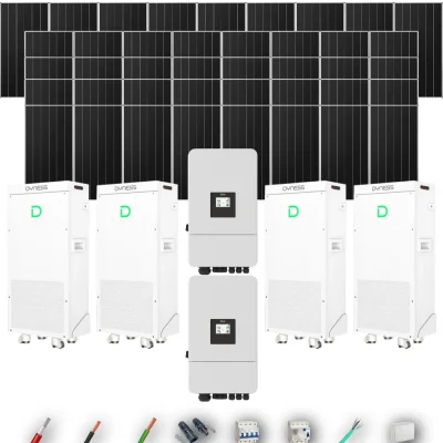Kit Solar Trifásico Aislada Deye 30kW 41xPanel Solar Aiko 665Wp 4xBatería Dyness 16kWh 41 Paneles - CuencaSolar