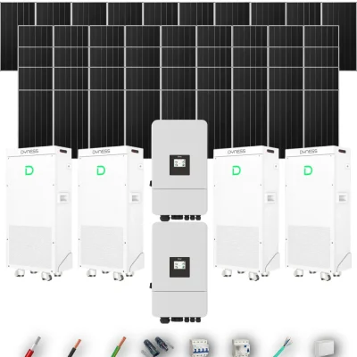Kit Solar Trifásico Aislada Deye 30kW 41xPanel Solar Aiko 665Wp 4xBatería Dyness 16kWh 46 Paneles - CuencaSolar