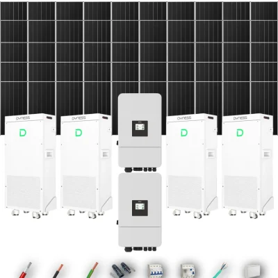 Kit Solar Trifásico Aislada Deye 30kW 41xPanel Solar Aiko 665Wp 4xBatería Dyness 16kWh 50 Paneles - CuencaSolar