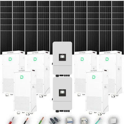 Kit Solar Trifásico Aislada Deye 40kW 51xPanel Solar Aiko 665Wp 6xBatería Dyness 16kWh 60 Paneles - CuencaSolar