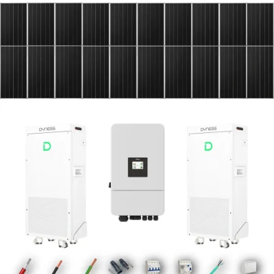 Kit Solar Trifásico Autoconsumo Deye 10kW 16xPanel Solar Aiko 665Wp 2xBatería Dyness 16kWh 20 Paneles - CuencaSolar