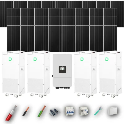 Kit Solar Trifásico Autoconsumo Deye 20kW 31xPanel Solar Aiko 665Wp 4xBatería Dyness 16kWh 33 Paneles - CuencaSolar