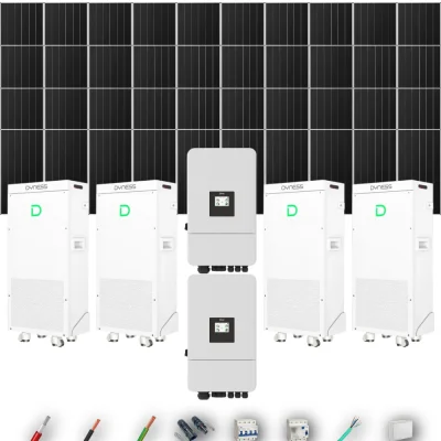 Kit Solar Trifásico Autoconsumo Deye 24kW 37xPanel Solar Aiko 665Wp 4xBatería Dyness 16kWh 40 Paneles - CuencaSolar