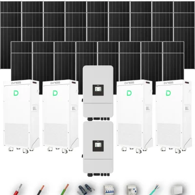 Kit Solar Trifásico Autoconsumo Deye 30kW 41xPanel Solar Aiko 665Wp 4xBatería Dyness 16kWh 43 Paneles - CuencaSolar